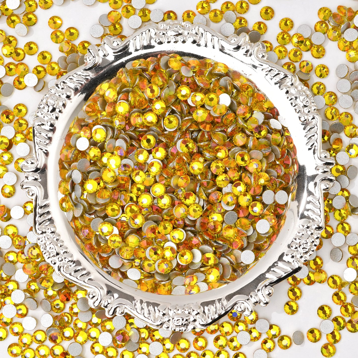 #171 Freesia Yellow Glass Flat Back Rhinestones 1440pcs